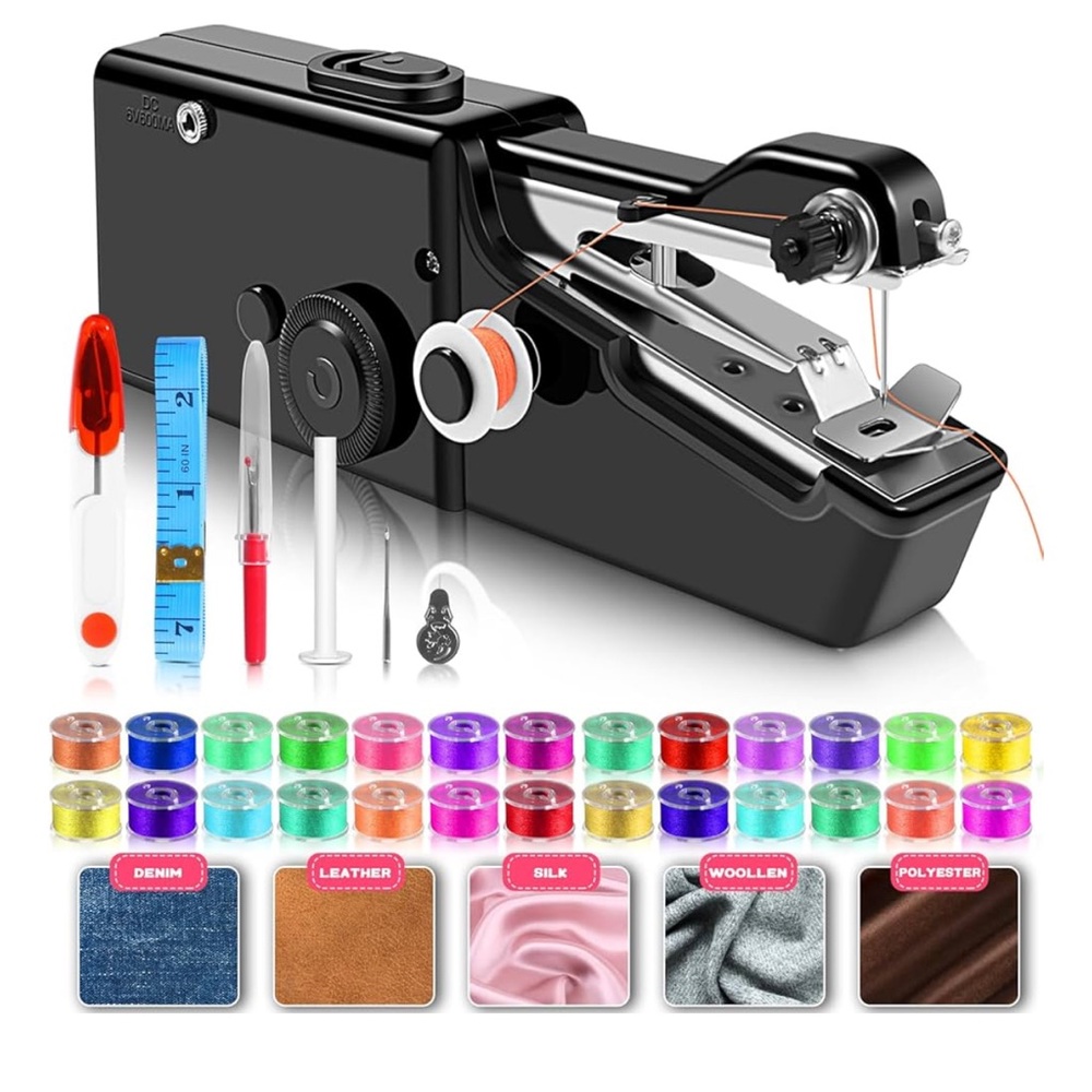 Portable Handheld Sewing Machine with Accessories
